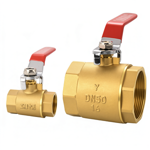 Robinet à bille en laiton haute pression robuste DN50 PN16 fileté pour l'alimentation en eau et la plomberie - Product Image 1