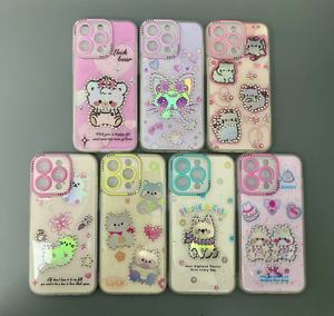 Phản ánh ánh sáng dễ thương phim hoạt hình trường hợp điện thoại cho <span class=keywords><strong>Iphone</strong></span> 15 Pro Max trường hợp 14 cộng với 13 12 11 tùy chỉnh điện thoại trường hợp số lượng lớn bán buôn - Product Image 1
