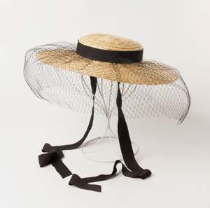 CLN612601 Sombreros de Paja de Trigo al por Mayor con Ala Ancha y Velo para Mujer, Sombrero de Playa, Sombrero Turístico, Sombrero para el Sol - Product Image 5