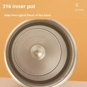 แก้วกาแฟเก็บความร้อนแบบพกพา แก้วน้ำอัจฉริยะ สแตนเลส 316 พร้อมฝาแสดงอุณหภูมิ - Product Image 4