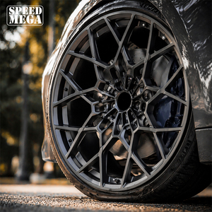 Rines Deportivos de Lujo Wheelshome 5 X 112 de 22 Pulgadas, Diseño Multirradio en Acabado Satinado Gris Metálico, Rines Forjados en Stock para BMW M760E - Product Image 6