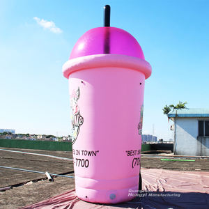 Anuncio de cafetería al aire libre Taza de té de leche inflable de 3 metros que se puede personalizar - Product Image 4