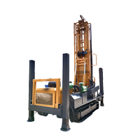 Foreuse de puits d'eau automatique diesel Feida FY450, 450M, plateforme de forage rotative, moteur, boîte de vitesses, chenilles mobiles