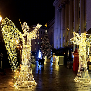 Large Flying Angel Christmas <b>Light</b> for Outdoor Plaza Park Garden and Themed Festival Decoration - Product Image 1