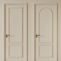 Porte intérieure battante en MDF blanc avec panneau polymère fini, sur mesure, pour chambre et appartement