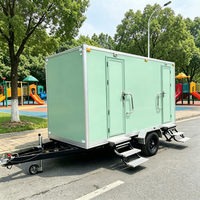 Cabine de toilettes industrielle conteneurisée à assemblage rapide, WC public mobile, unité d'assainissement extérieure écologique pour parc municipal