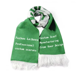 オリジナルロゴ入り両面サッカースカーフ：ファン向けチームクラブニットジャカード記念品 - Product Image 1