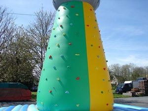 Prix direct usine Tour d'escalade gonflable 4 pistes 8x8x9m, <span class=keywords><strong>Phare</strong></span> gonflable géant avec <span class=keywords><strong>phare</strong></span> LED, PVC commercial - Product Image 5