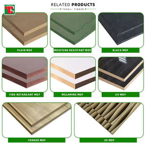 Plaques Blanches 5mm, Feuilles de 15mm, Planches de <span class=keywords><strong>Bois</strong></span> de 11mm, Panneaux de 18mm, Panneaux MDF pour Armoire, MDF pour Meubles en <span class=keywords><strong>Bois</strong></span> de Thaïlande - Product Image 2