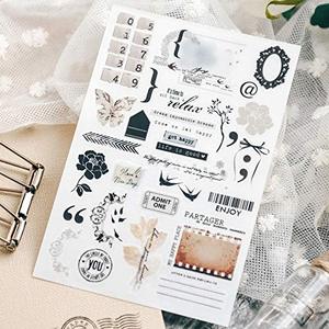 Personalizzato sfregamento su trasferimento adesivo diario Scrapbook decorazione adesivo per la creazione di carte diario Album fai da te arte e artigianato - Product Image 2