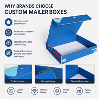 Boîte d'expédition en carton ondulé personnalisée, gain de place, options de taille flexibles, structure robuste et approvisionnement en gros pour les boutiques en ligne