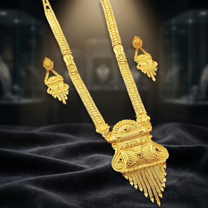 Wholesale Fashion 14K 18K 24K Micro Gold Flower <b>Long</b> <b>Necklaces</b> Brass Jewelry Set for Women's Wedding Occasion - Product Image 3