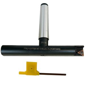 Assorts 7 Fly Cutter Mt3 Shank M12x1.75 Tcmt1604 Carbide Single Flute For Cnc <b>Machining</b> Center - Product Image 1