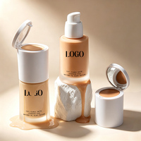 Fond de Teint Mat OEM Résistant à l'Eau, Correcteur Solide Minimisant les Pores, avec Miroir et Capuchon Rabattable, Vente en Gros