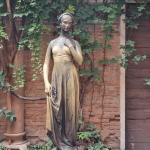 Escultura de Figura Femenina en Bronce, Estatua de Dama Fundida en Cera Perdida para Decoración de Fuentes, Parques, Villas y Galerías - Product Image 2