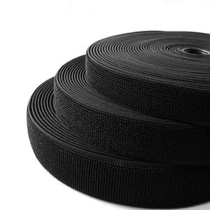 Bande auto-agrippante écologique noire 20mm 25mm 38mm 50mm, boucle élastique très extensible pour sangle de sport et ceinture médicale - Product Image 3