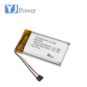 Batterie au lithium rechargeable certifiée YJ KC 3.7V 402035 300mAh Batterie au lithium polymère Enregistreur audio MP3