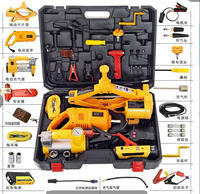 HF3ST Factory Cric électrique 6 en 1 DC12V 3T, compresseur, clé dynamométrique, batterie externe, kit d'outils d'urgence, cric de levage de moteur pour voiture