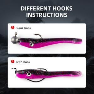 BEARKING 12,5 cm 18cm Crazy Slug señuelo de pesca suave lubina cebo Artificial silicona <span class=keywords><strong>gusano</strong></span> sábalo Anguila para pesca en el mar y el río - Product Image 5