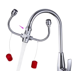 Estación de lavado de ojos Personal, montaje en cubierta de doble propósito, para <span class=keywords><strong>laboratorio</strong></span>, grifo - Product Image 2