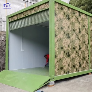 สำเร็จรูปตู้คอนเทนเนอร์ม้วนประตูโรงจอดรถแบบแยกส่วนโครงเหล็กสำหรับอพาร์ทเมนต์วิลล่าเชิงพาณิชย์แบบพกพา - Product Image 2