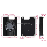 Dissipateur thermique avec ventilateur Raspberry Pi CM4 CM4-FAN-3007-B, dissipateur thermique Waveshare CM4-FAN-3007-B, module informatique 4, accessoires Raspberry Pi