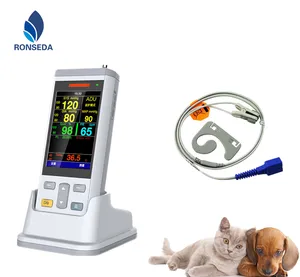 Vt200v mèo/Chó Thú Y Vital Sign Monitor với NIBP/Spo2/Temp/Pr động vật sử dụng Vital Sign Monitor