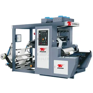 Máquina de impresión de cinta síncrona de dos colores, máquina de impresión de Flexo de alta velocidad
