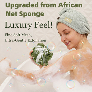 Autentico africano rete spugna nodi <span class=keywords><strong>corpo</strong></span> esfoliante cintura doccia luffah maggior parte dei tipi di <span class=keywords><strong>pelle</strong></span> - Product Image 4