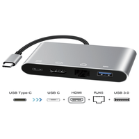 Station d'accueil 4-en-1 1000 Mbps pour HDMI et USB 3.0, adaptateur en stock avec emballage