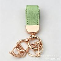 Porte-clés tendance en alliage de zinc, design tête de radis, motif chèvre, style minimaliste, article cadeau d'affaires, vente directe, le plus vendu