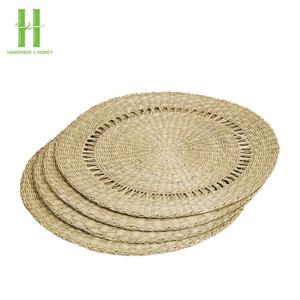 Manteles individuales de jacinto de agua sostenibles de alta calidad, precio directo de fábrica, Mantel Individual de paja de algas marinas al por mayor hecho a mano de HNH Craft - Product Image 4