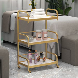 Specialized storage rack for beauty salon - Beauty instrument storage trolley - Multi-functional mobile <b>tool</b> <b>cart</b> - Product Image 4