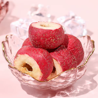 Baies d'aubépine lyophilisées, fruits d'aubépine séchés croustillants pour collation et matière première