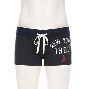 Pantalones Cortos de Cintura Baja para Mujer, Tejido de Punto Ecológico de Poliéster, Estampado Digital, Cintura Elástica, Ajuste Delgado, Estilo Deportivo Informal, Ropa de Casa Cómoda con Cinturón - Product Image 5