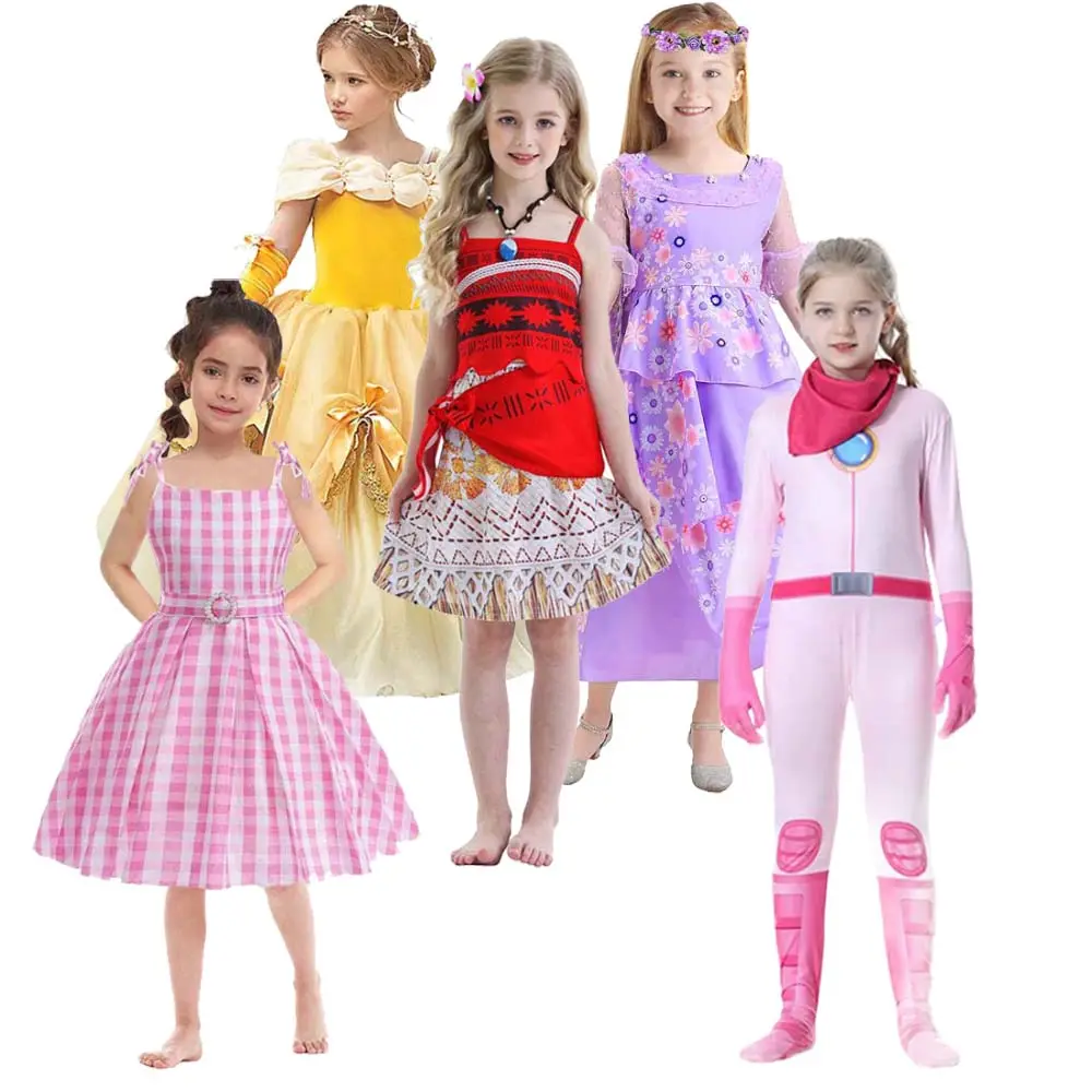 Novedades 2023 Fantasy Festival Carnaval Kostuum Kleine Meisjes Prinses Jurk Elsa En Anna HCGD-001