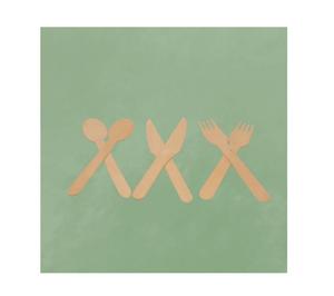 Juego de Cubiertos de Madera Desechables Hechos a Mano Tradicionales, Ecológicos y Seguros para Alimentos, Decoración Rústica para Cocina, Comedor y Bodas - Product Image 3