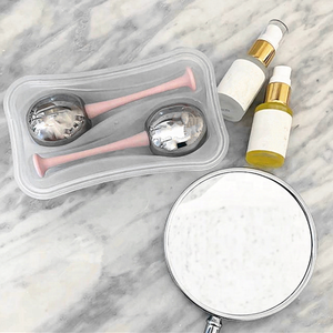 Belleza cuidado de rodillos de masaje debilitar arrugas de acero inoxidable facial bola de hielo de masaje - Product Image 2