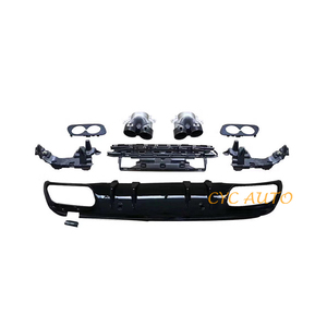 Diffusore Posteriore Stile C43 S per <span class=keywords><strong>Mercedes</strong></span>-Benz Classe <span class=keywords><strong>C</strong></span> W205 <span class=keywords><strong>Berlina</strong></span> 2015-2019+ Cromato+Nero+Argento, Montaggio a Vite, Compatibilità 100% - Product Image 5