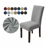 Housse de chaise de salle à manger de haute qualité et de haute qualité, en tricot élastique, housse de protection de meubles, housse de chaise de salle à manger/hôtel