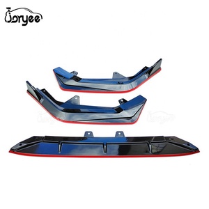 ลิ้นกันชนหน้าใหม่สำหรับ Honda Civic รุ่นที่ 11 ปี 2021 2022 <span class=keywords><strong>2023</strong></span> 2024 ชุดแต่งสปอร์ต คาร์บอนไฟเบอร์ สปอยเลอร์ อุปกรณ์ตกแต่งรถยนต์ อะไหล่ ABS - Product Image 3