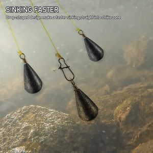 Poids de pêche Plombs Kit Bass Casting Drop Shot Poids Plomb Poids de pêche pour poisson-chat Eau salée Eau douce - Product Image 3