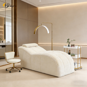 Bộ giường sofa hiện đại, nén, dành cho phòng khách, khách sạn, phong cách tối giản, đệm mút, vải phủ chân không. - Product Image 4