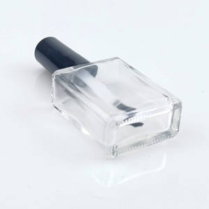 Mini flacons de vernis à ongles en verre portables de 10 ml, conteneur de gel UV, tube cosmétique carré, flacons en verre rechargeables avec bouchon à vis - Product Image 5