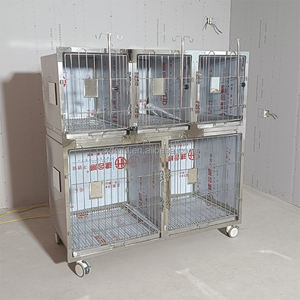 XinDa Cages vétérinaires durables en acier inoxydable 304 réutilisables pour chiens, chats et lapins - Modèle APC-5 pour cliniques vétérinaires - Product Image 1