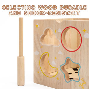 Cubo de Madera Multifuncional Montessori para Bebés, Juguete Sensorial de Pesca de Madera para Niños, Varios Colores Disponibles, Nueva Llegada - Product Image 6