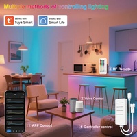 Contrôleur de musique LED SPI DC5-4V 600 pixels adressables, bande lumineuse 3 canaux IP20 30M 360W 6A, télécommande IR 38 touches, certifié CE/FCC