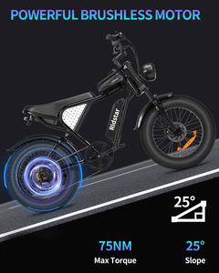 <span class=keywords><strong>Bicicleta</strong></span> Eléctrica de <span class=keywords><strong>Montaña</strong></span> Ridstar Q20 Mini de 20" con Neumáticos Anchos, 48V 15Ah, desde Almacén en Europa, para Adultos - Product Image 6