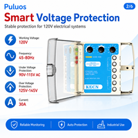 Protecteur de tension industriel Puluos KE-V36-120V avec protection réglable contre les surtensions et les sous-tensions