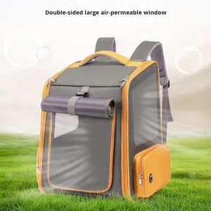 <span class=keywords><strong>Mochila</strong></span> transportadora para perros y gatos para viajes y <span class=keywords><strong>senderismo</strong></span>, <span class=keywords><strong>mochila</strong></span> de viaje para mascotas transpirable y popular - Product Image 2